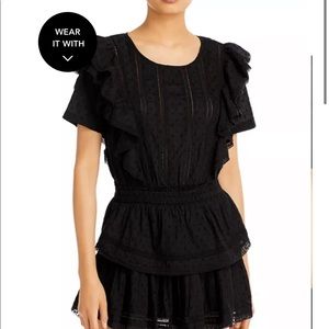 Love Shack Fancy Natasha Eyelet Mini Dress